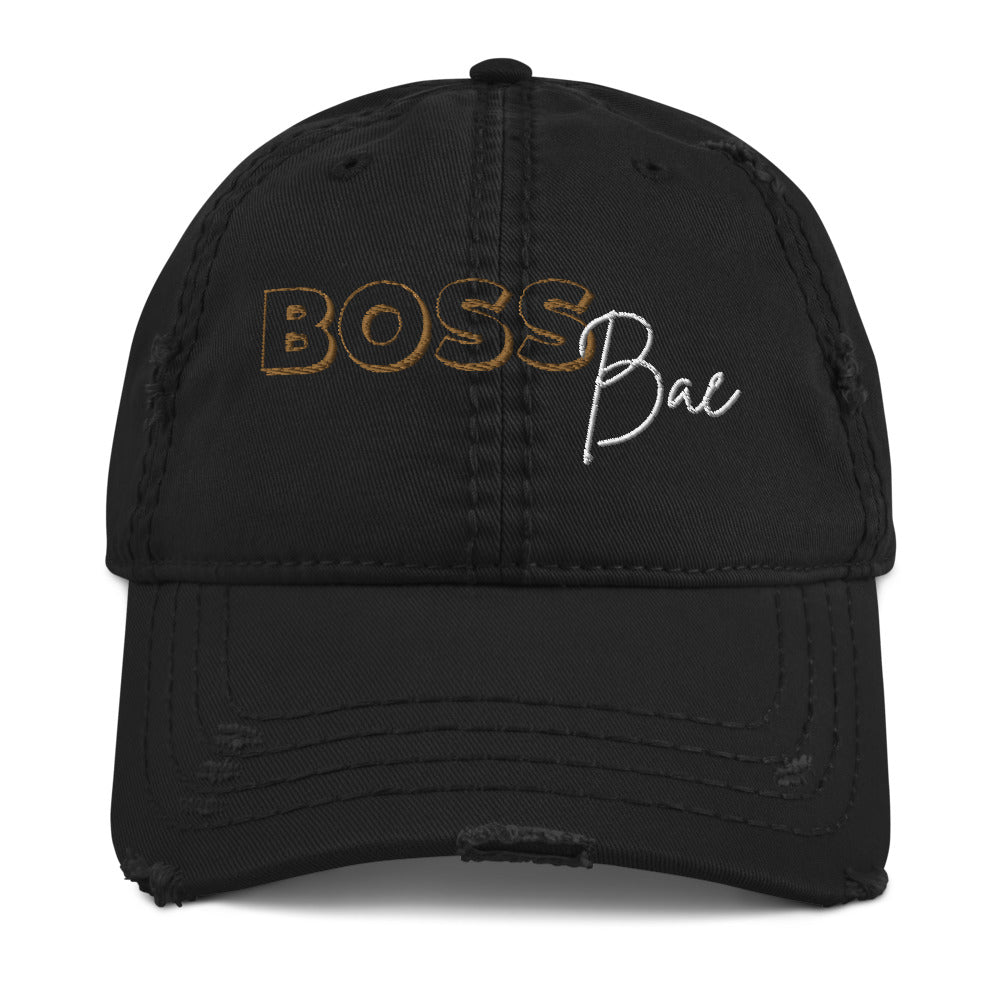 BOSS Bae Distressed Dad Hat